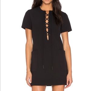 Kendall & Kylie Lace Up Safari Dress
